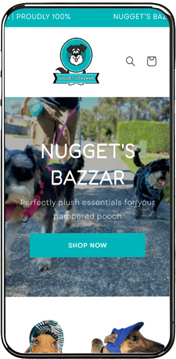 Nugget bazzar mobile mockup